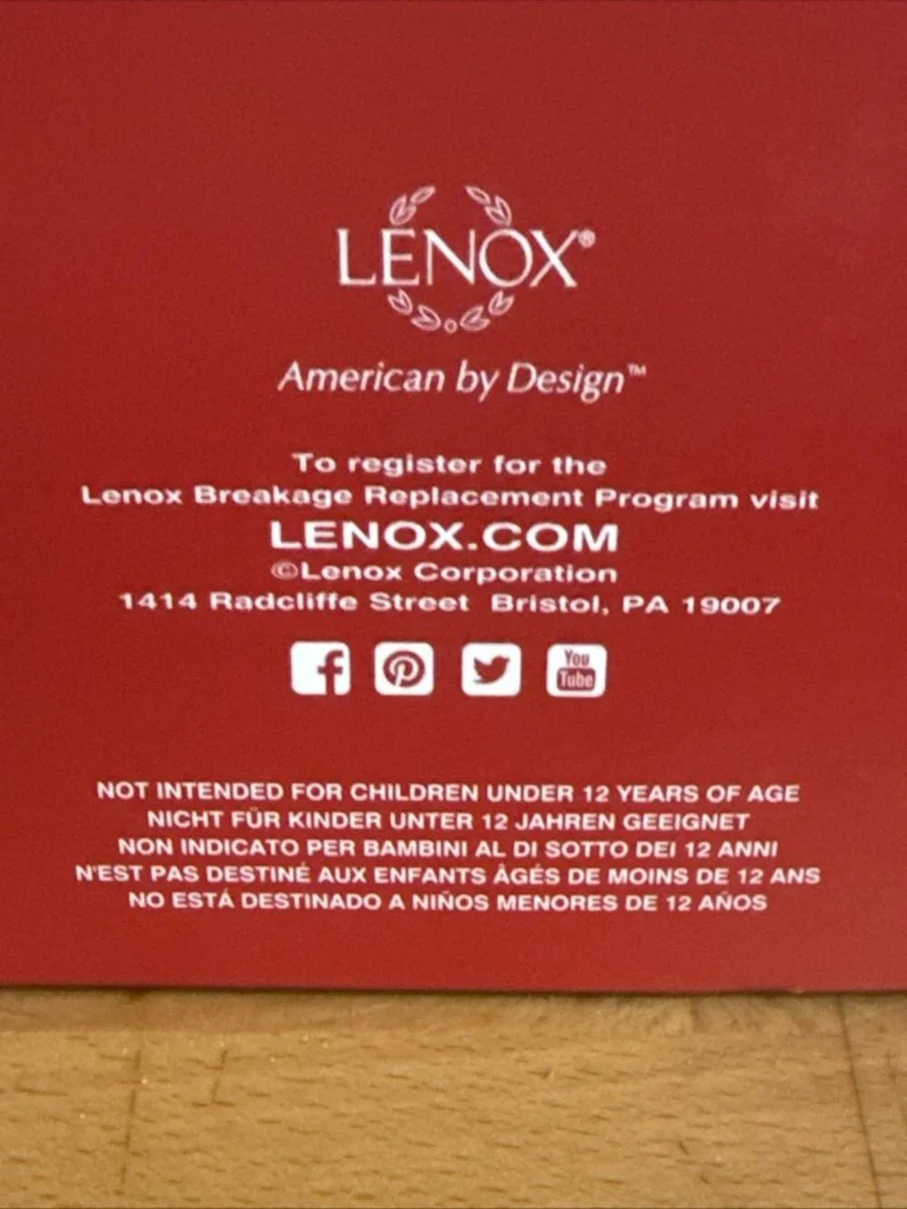 LENOX Santa Ornament- Letters for Santa Claus -   New - Original Box